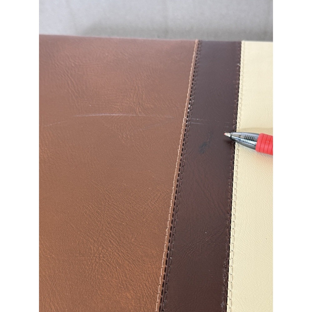 Vintage Backgammon GAME Brown Faux Leather Briefcase Racing Stripe COMPLETE GUC - Picture 14 of 16